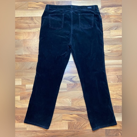 WOOLRICH Women's Black 1215 Corduroy Pants Trousers Mid Rise Cotton Size XL - Picture 6 of 7